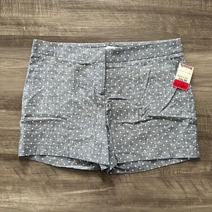 NWT Linen blend polka dot shorts